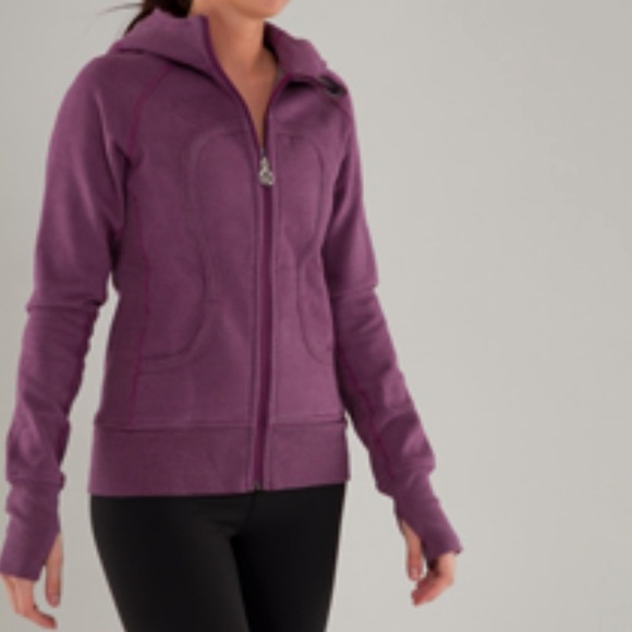 lululemon athletica Tops - Lululemon Scuba Hoodie Strips Size 12